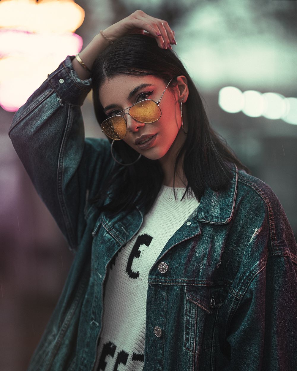 ポートレートのファッション写真